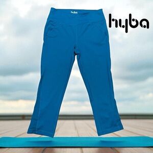 HYBA, Athletic Capri, Size Small, Teal Blue 🏃‍♀️‍➡️